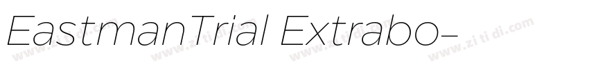 EastmanTrial Extrabo字体转换